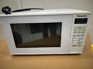 ev peci: Panasonic mikrodalğalı soba - Rəng: ağ - Ön paneldə elektron displey — 2