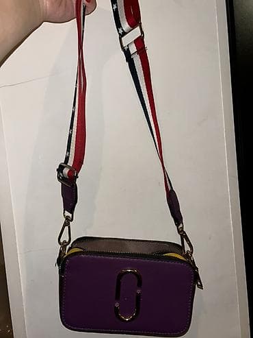 marc jacobs: Çiyin çantası – mini “camera bag” formatı - Rəng: bənövşəyi ön hissə — 2
