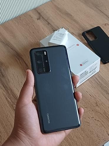 huawe: Huawei P40 Pro, 256 GB, rəng - Qara, Zəmanət, Barmaq izi, Simsiz şarj — 1