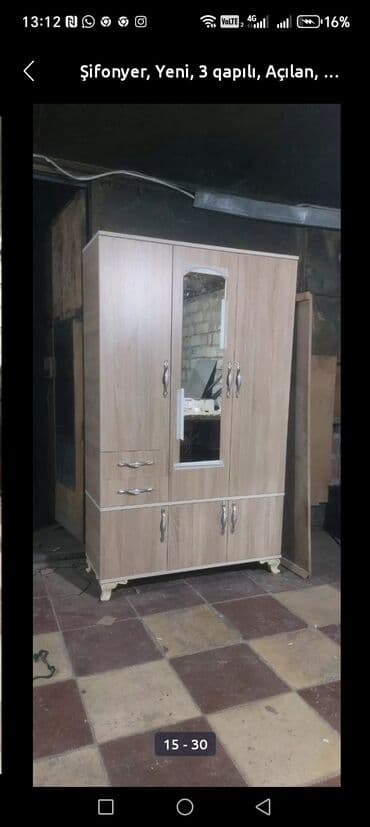 deniz ucun cetirler: Yeni, 3 qapılı Düz dolab, Dolab-asılqan — 14
