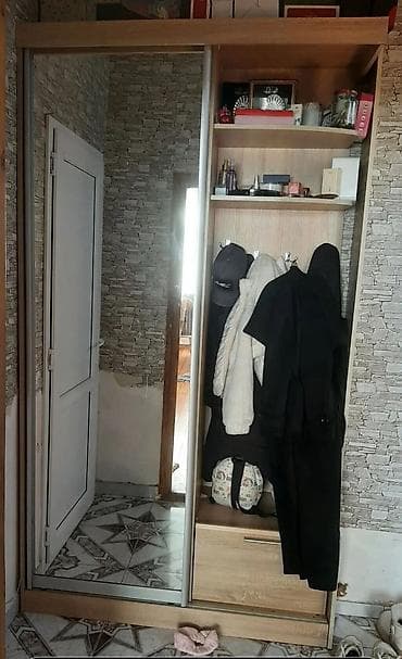 skaf dolab: İşlənmiş, 1 qapı, Güzgülü, Kupe, Düz dolab — 3