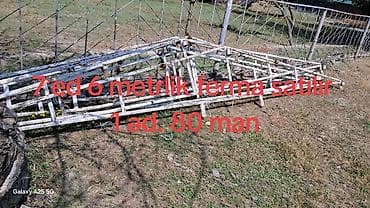 ucuz taxta satisi: Metall konstruksiya ferma - Miqdar: 7 ədəd - Uzunluq: 6 metr (hər — 1