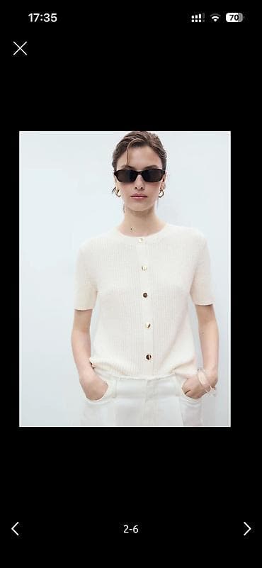 MANGO gısagol düymeli kofta S razmer bir defe geyilib teze
