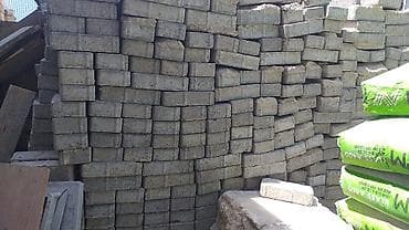 Beton səki daşı (daş döşəmə plitəsi) - Material: vibro-press beton -
