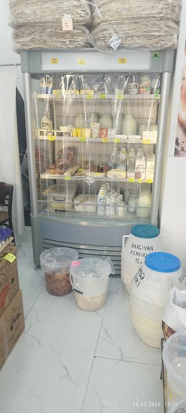 Məhsul: Süd və ət məhsulları vitrini (mağaza üçün) Təsvir: - Şaquli