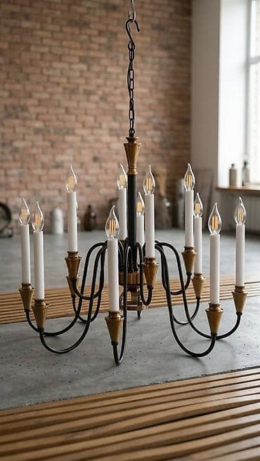 Çılçıraq, 10 və daha çox lampa — 1