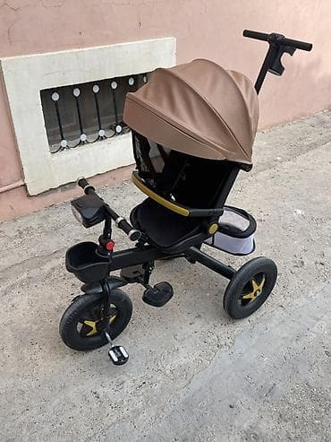 bicycle: Uşaq üçtəkərli velosipedi – valideyn idarəetmə tutacaqlı model Cox az — 1