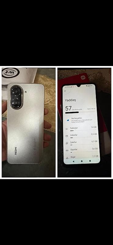 Redmi 128 GB, rəng - Gümüşü