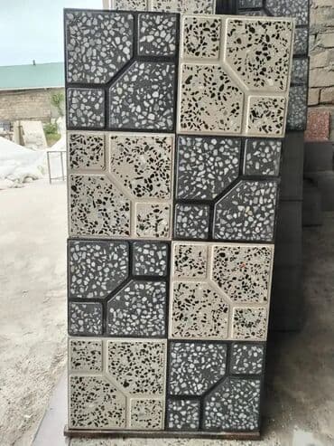 купить формы для декоративного камня: Məhsul: Beton mozaik səki/daş döşəmə plitələri Təsvir: - Açıq bej — 3