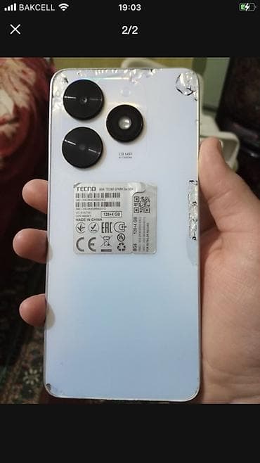 Tecno Spark Go 2024, 128 GB, rəng - Ağ, İki sim kartlı