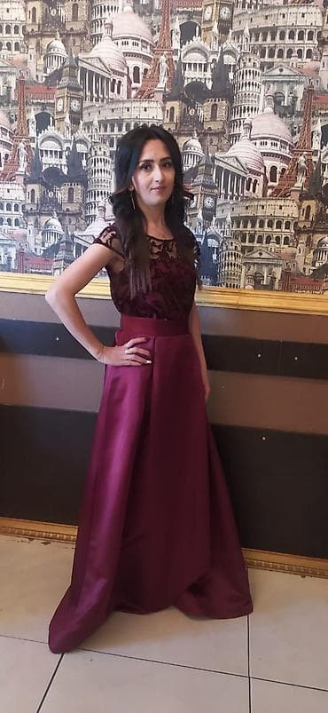 Zərif ziyafət geyimləri dəsti. - Qara şifon üstlükli midi don: şəffaf — 1