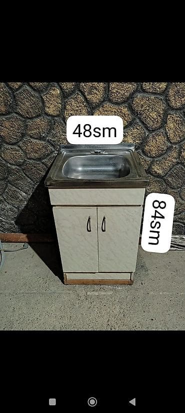 kuxna stulari: Mətbəx üçün yuyucu çanaqlı dolab - Ölçülər: eni 48 sm, hündürlüyü 84 — 1