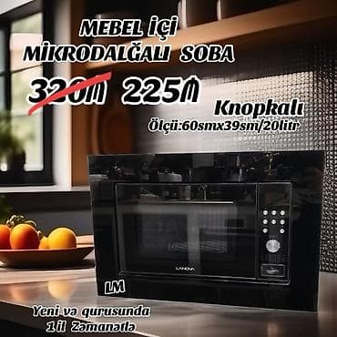 lanova: Mebel içi mikrodalğalı soba – LANDA - İdarəetmə: knopkalı - Həcm: 20 — 1