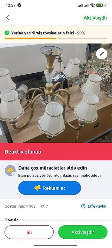 lyustrlar: Çılçıraq, 10 və daha çox lampa, Metal — 1