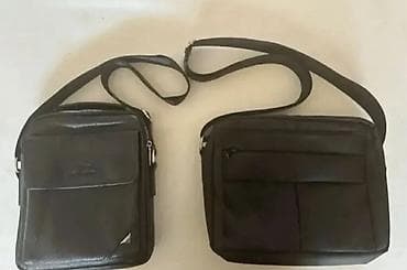 İki ədəd çiyin çantası dəsti - Rəng: qara - Model: kompakt