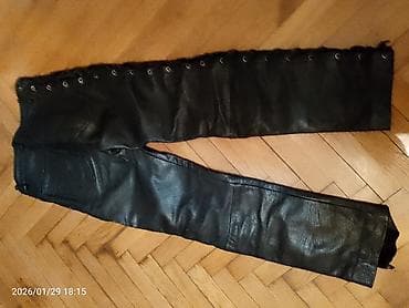 deri geyim: Şalvar, S, rəng - Qara — 3