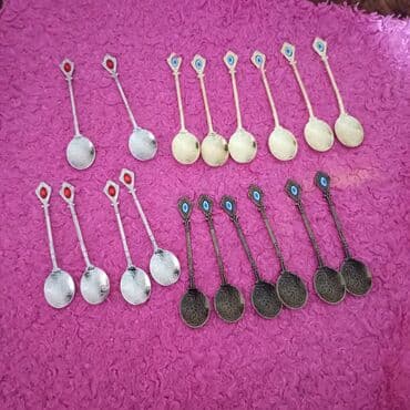 qaşıq dəstləri: Gözmünçugulu. qirmizi. däşlarla. müräbbä. qaşiglari — 13