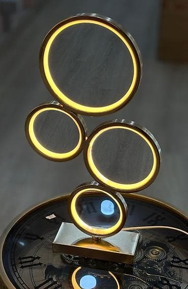 stolustu lampa: Müasir masaüstü LED işıqlandırma dekoru - Dizayn: Qızılı tonlarda — 4