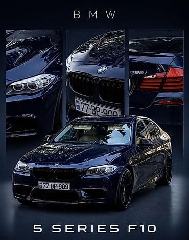BMW 5 Series F10 – 528i - Kuzov: sedan, F10 kasa - Rəng: tünd göy