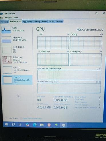 işlenmiş kalonka: İşlənmiş Acer Aspire, 15.6 ", Intel Core i3, 128 GB — 6