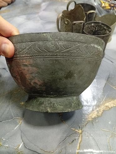 Qədim samovar, 1900 il, Mis, Vəziyyəti: Yaxşı — 7