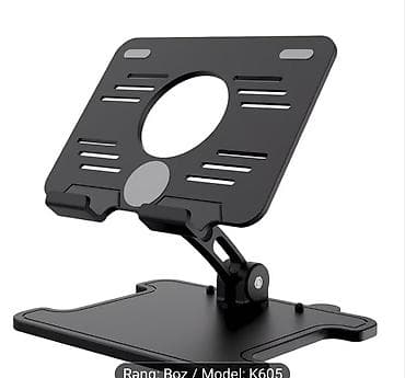 Noutbuk və planşet üçün tənzimlənən metal stend - Model: K605 - Rəng