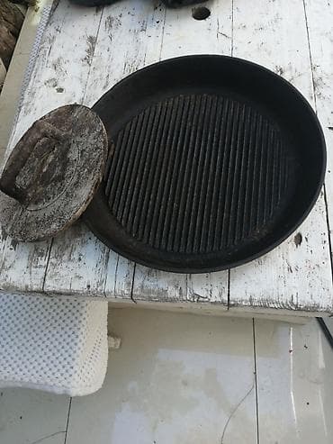 grill tava: Tava, rəng - Qara, Çuqun, SSRİ — 2