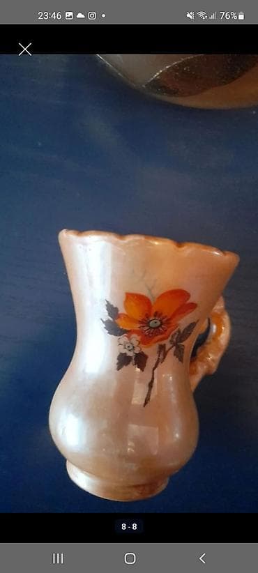 декор для дома: Dekorativ əşyalar dəsti - Keramika fincan/vaza: armudu formalı — 1