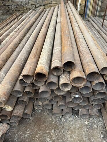 kanalzasiya borusu: Metal borular –114 qalınlıgı 8 uzunlugu 3-3.5-4.5-qiyməti 1 metrəsi 17 — 2