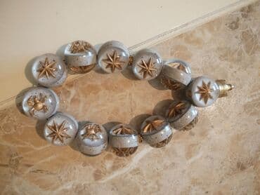 Kişi ayaqqabıları: Məhsul: Dekorativ təsbeh Təsvir: - Böyük ölçülü, dairəvi muncuqdan — 3