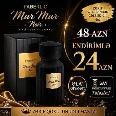Kataloqda 48 azn olan ətiri endirimlə 24azn poçtlada çatdırılma edirik