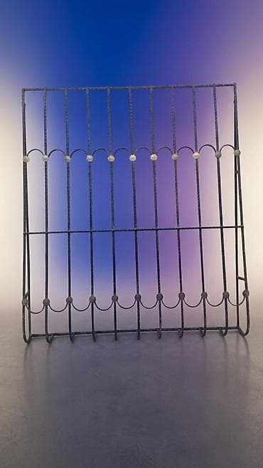 step deke: Metaldan dekorativ pəncərə barmaqlığı - Material: qalın dəmir/prokat — 1