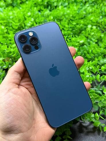 watt pro: IPhone 12 Pro, 128 GB, Pacific Blue, Zəmanət, Simsiz şarj, Face ID — 2