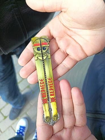 smart ady az: Asagi yeri var One Piece temalı Butterfly (balisong) açılış — 1
