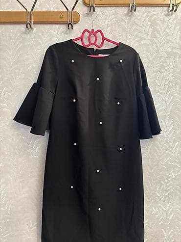 charming: Charming markalı qadın paltarı - Rəng: qara - Ölçü: 36 - Model: sadə — 8