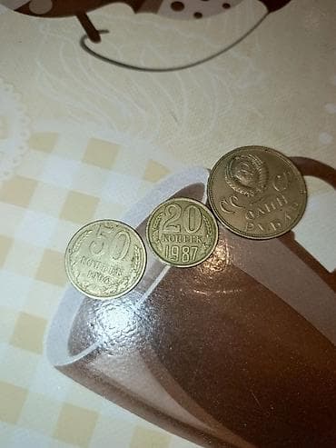 Sovet dövrünə aid xırda pul kolleksiyası - 1 rubl sikkəsi – SSRİ