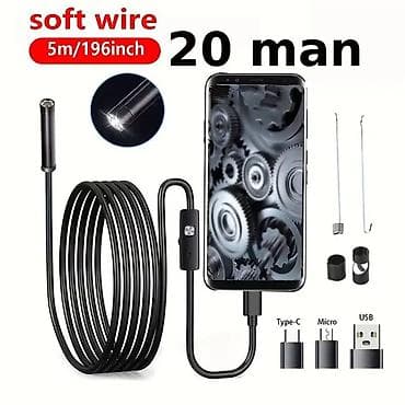 card reader baku: Endoskop kamera. 🚩 Naqil Uzunluğu -5 Metr (20₼) - bərk 🚩 Naqil — 1