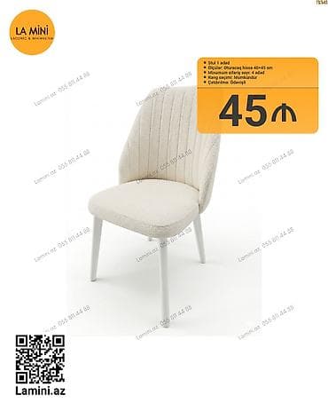 bar stullar: LA Mini – Stul (1 ədəd) - Oturacaq hissə: 40×45 sm - Minimum sifariş — 1