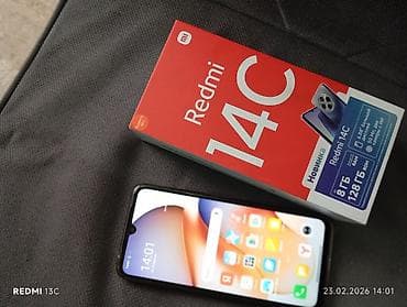 stol usdu qaz: Redmi 14C, 128 GB, rəng - Qara, Barmaq izi — 1