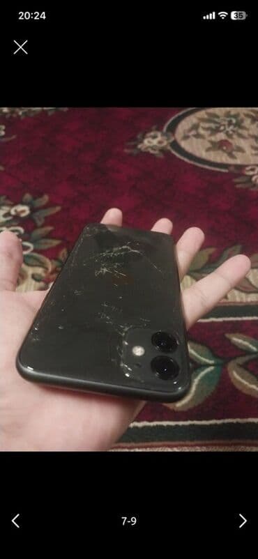 iphone mingəçevir: IPhone 11, 64 GB, Qara, Qırıq — 4