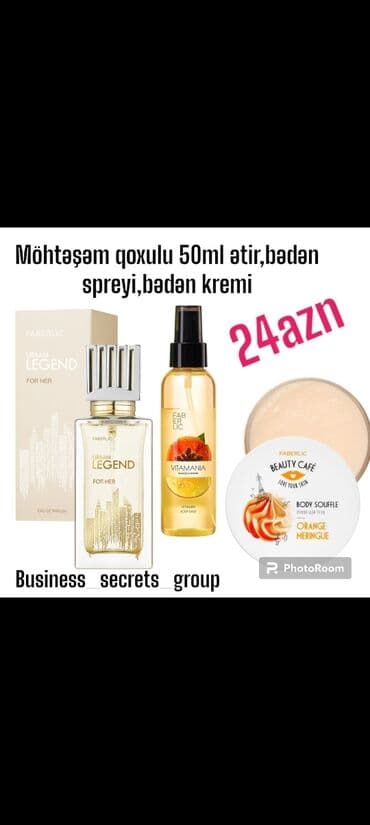 tktx krem: Endirimli Qadın Üçün Hədiyyəlik Dəst 50 ml Qadın Parfümu 120 ml — 1