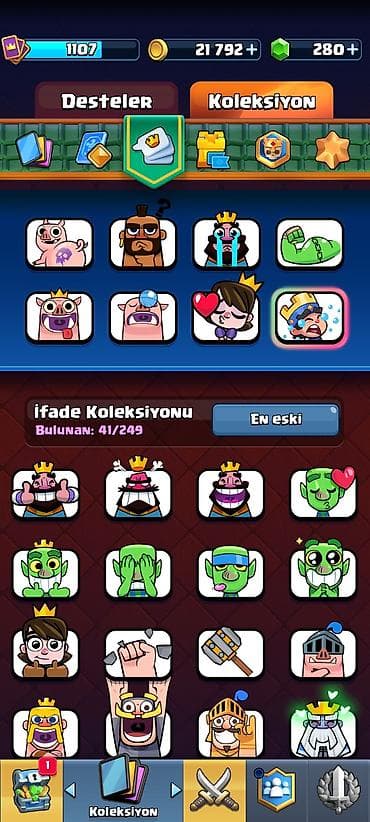 ucuz saz: Clash Royale oyun hesabı - Kupa: 5744 (Kupa Yolu, 16. Arena) - Profil — 8