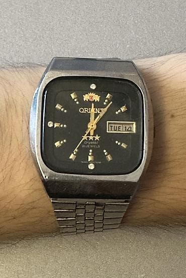 saat qolbaqlari: Qol saatı, Orient, rəng - Qara — 1