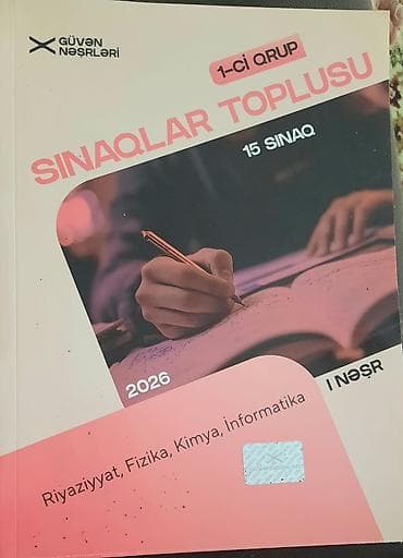 kitab şəkilləri profil ucun: Sınaqlar toplusu satılır.Qiymət 5 AZN✅️(10AZN❌️) — 1