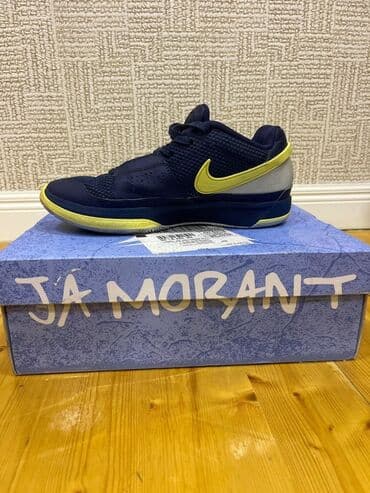 Ayaqqabılar: Nike JA 1 basketbol ayaqqabısı – “Midnight Navy/Light Laser Orange” — 1