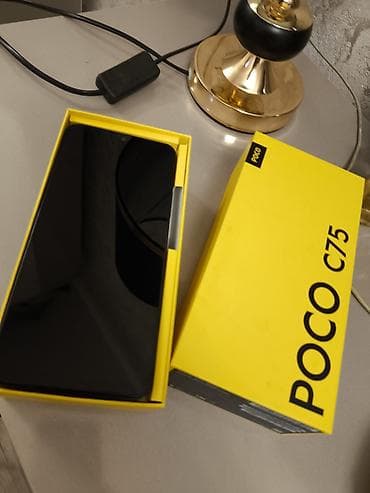 modem xiaomi: Poco C75, 256 GB, rəng - Qara, Sensor, Barmaq izi, Face ID — 8