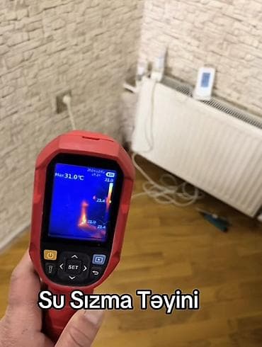 Ремонтные работы: Xidmət: Su sızmasının yerinin dəqiq təyini Təsvir: - İstilik — 1