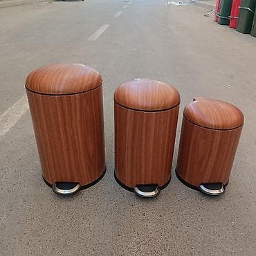 Tullantı qabları: Pedallı zibil qutuları – fərqli ölçü və dizaynlarda - Material — 1
