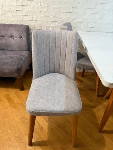 Mətbəx üçün, Açılmayan, Dördbucaq masa, 4 stul