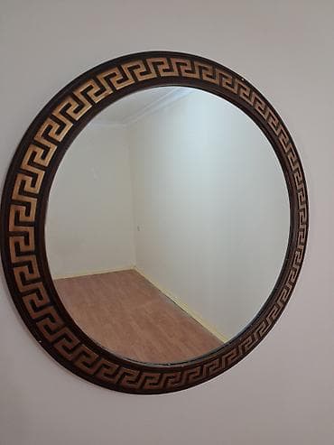 Güzgülər: Güzgü Divar üçün, Dairə, Dekorativ, Naxışlı — 2
